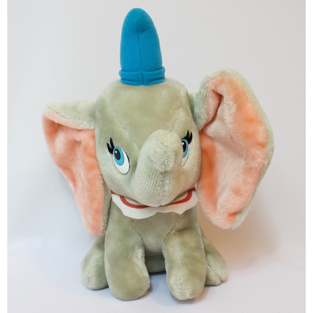 Vintage Disneyland Dumbo Plush Stuffed‎ Animal Elephant Bendable Ears 13" READ